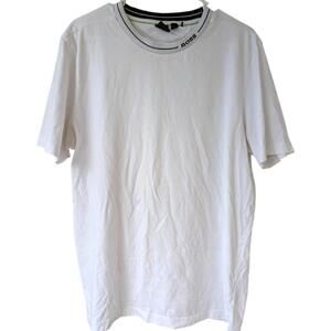 BOSS Hugo Boss Men's XL White Cotton Crew Neck T-Shirt Classic Fit Designer Tee